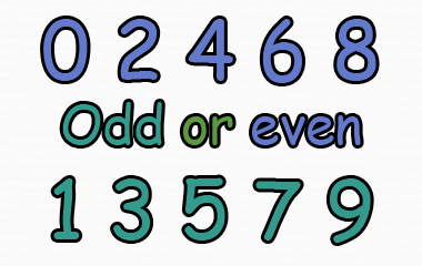 Odd Or Even Numbers Free Online Game Math